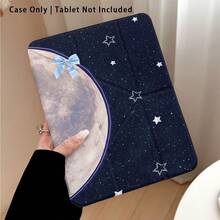 滿月與星星圖案彩繪效果平板保護殼，適用於 MatePad SE 11/MatePad 11/MatePad 11.5 2025/Pad 8/9/10/X8/X8A/X9、Xiaoxin、Apple 10代/A16 11代/Air/Pro 11 及 A9 - 款式16 - 查看 4