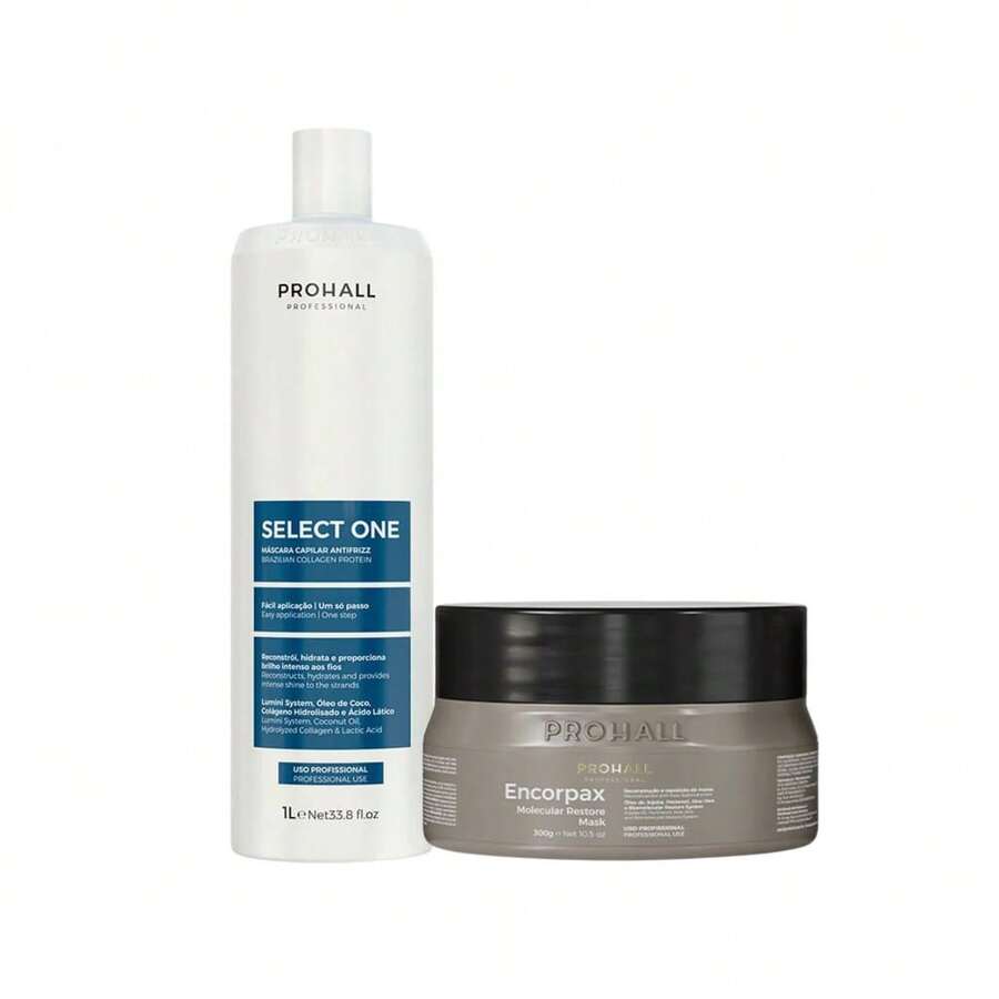 Exclusivo! Progressiva Select One 1L Prohall + Mascara Encorpax 300g - Traje formal - Visão 1