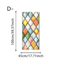 1pc Diamond Water Drop Painted Glass Static Window Film, Colorful Mosaic Frosted Privacy Window Sticker, Suitable For Bathroom, Balcony, Home Window Decoration Gift - Frosted Stickers - View 15