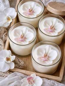 1 pieza Molde de silicona delicado y pequeño de orquídea, la textura replica los pliegues suaves de los pétalos, silicona flexible fácil de desmoldar y limpiar, adecuado para hacer velas de fragancia exquisitas / flores decorativas, se adapta a la decoración suave de lujo, arreglo de estilo romántico, una opción suave para la decoración curativa hecha a mano. Regalo hecho a mano para el Día de San Valentín/Cumpleaños - moho de orquídea Phalaenopsis - Ver 2