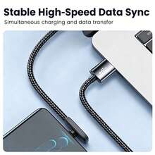 66W USB-A 转 Type-C 充电线，长度可选 3.3 英尺/4.9 英尺/6.6 英尺，USB-C 快充线，兼容 17/16/15/Pro/Pro Max/Plus、Pro 12.9/11、Air 4/5、Mini 6、Moto G、Pixel 及其他 USB-C 设备，适用于 17、17 Pro Max、16、16 Plus、16 Pro、16 Pro Max，方便旅行充电。 - 彩色 - 查看 3