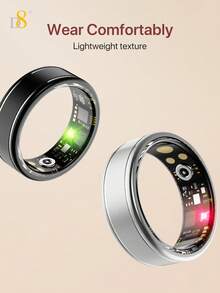 D8 Smart Ring Fitness Tracker, Unisex, Ringan, Tanpa Jahitan, Nyaman Dipakai, Smart Ring Kesehatan, Pemantauan Detak Jantung Real-Time 24 Jam, Pelacakan Siklus Tidur Nyenyak, Perekaman Berbagai Aktivitas Olahraga & Kebugaran, Tahan Air & Debu IP68 untuk Pemakaian Sehari-hari - View 6