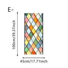 1pc Diamond Water Drop Painted Glass Static Window Film, Colorful Mosaic Frosted Privacy Window Sticker, Suitable For Bathroom, Balcony, Home Window Decoration Gift - Frosted Stickers - View 17