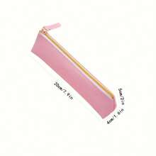 4pcs Minimalist PU Leather Pencil Case Set, Large Capacity Pencil Storage Bag, Multi-Function Stationery Organizer, Suitable For School, Office And Travel Supplies - One Size Fits All - View 7