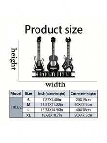 1pc Customizable Guitarist Metal Sign, Music Band Scene Party Hanging Decor, Door Decoration, Iron Wall Hanging Ornament, Wall-Mounted Guitarist Silhouette Line Art Decoration, Used For Door Decoration, Living Room Wall Decoration, Outdoor Yard Decoration, Music Room Door Sign Decoration And Multi-Functional Decor, Professional Sign, Mother's Day And Father's Day Gift - Multicolor - View 13