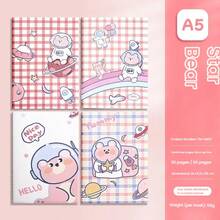 1Pc A5 Cute Cartoon Lined Notebook, Sewn Binding Thick Eye-Protection Paper, Kawaii Capybara Rabbit Design Writing Notepad For Students School Stationery - A5 lined - View 13