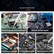 Solder Wire Mini Roll Household Industry Solder Wire High Purity No Washing Required Solder Wire Welding Assistant Electric Soldering Iron For Mobile Phone Computer Motherboard Electrical Maintenance - A - View 4