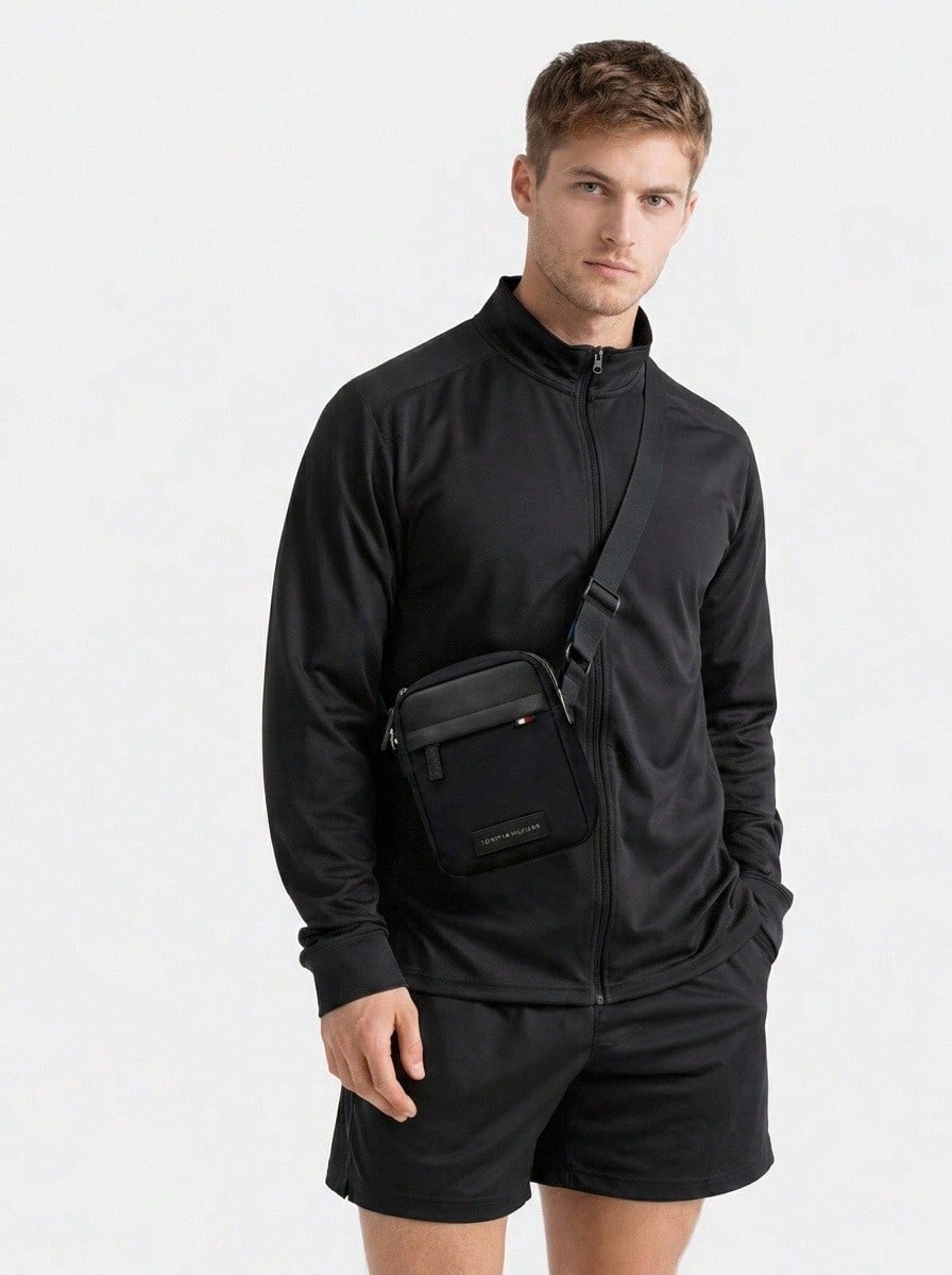 Tommy Hilfiger Reporter Men's Shoulder Black - 黑色 - 查看 1