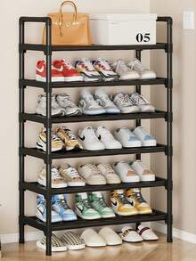 2-7 Tier Shoe Rack, 2 Pairs Per Shelf, Durable Metal Shoe Rack, Small Stackable Shoe Rack, Suitable For Room/Bedroom/Living Room/Shoe Storage - Multicolor - View 6