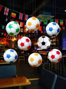 1pc Inflatable Beach Soccer Ball, Water Inflatable Soccer Ball, Pool Decoration PVC Inflatable Advertising Ball, Water Party Accessories, Beach Essentials, Inflatable Pool, Holiday Essentials, Inflatable Pool Float, Beach Ball, Outdoor Water Sports Ball, World Cup Theme Inflatable Soccer Ball, Holiday Essentials. Suitable For Water, Pool And Beach Theme Parties. Water Inflatable Floating Device, Water Float, Inflatable Pool Float, Garden Supplies, Holiday Essentials. Ideal For Summer Beach Vacation, Water Entertainment And Leisure Relaxation. - Multicolor - View 11