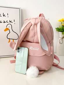 Mochila personalizada a medida, minimalista de gran capacidad y ligera, multifuncional, adecuada para estudiantes de secundaria - Multicolor - Ver 4