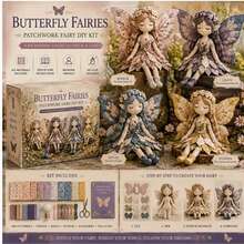 Enchanting Flower Fairies Stitch DIY Kit, Handmade Patchwork Elf Doll Craft Set, Creative Birthday Gift For Girls & Teenagers - Multicolor - View 7
