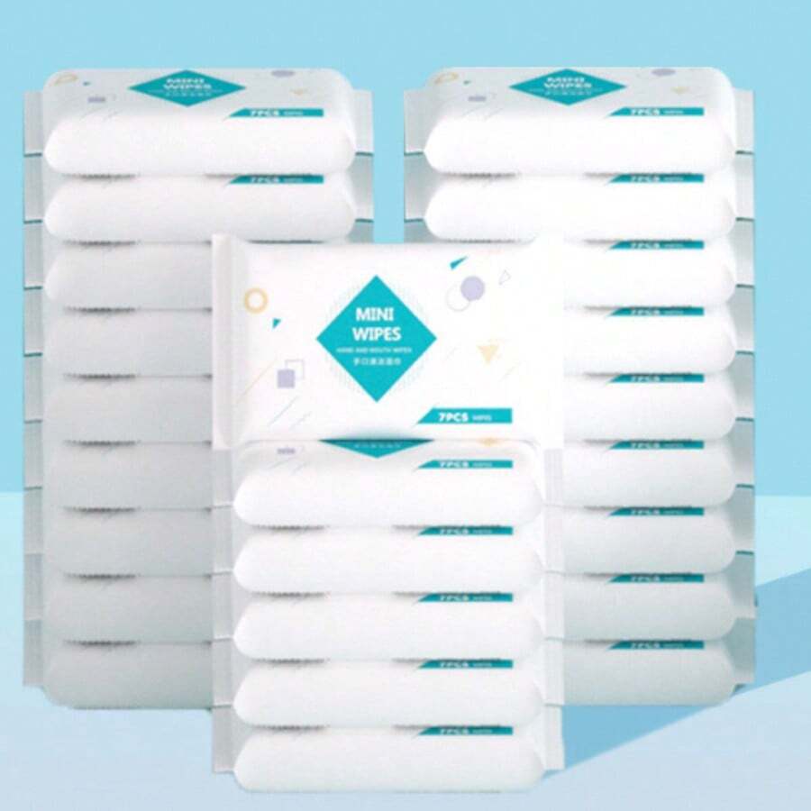7/14/28/63/126pcs Disposable Cleaning Wipes, Portable Independent Packaging Tissues, Can Be Used For Daily Item Cleaning - Multicolor - View 1