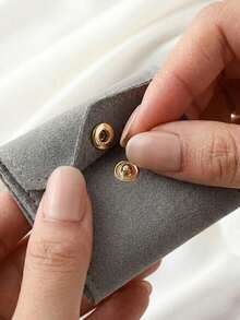 Multifunctional Small Jewelry Roll Bag, Mini Closed Earring Ring Necklace Storage Pouch, Suitable For Travel, Daily, Dorm, Campus - Multicolor - View 3