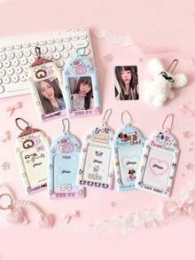 1 PC 3-Inch Pendant, Star Chasing Small Card Storage, Compact Card Holder, 3-Inch, Back To School, First Day Of School - Multicolor - View 3