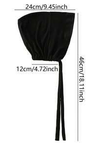 1 Stück modischer einfarbiger elastischer Stirnband-Schal für Damen, vielseitiger Kopfschmuck für den täglichen Gebrauch - 172-Rutschfest Marineblau - Übersicht 9