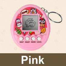 1pc Retro Electronic Pet Egg Keychain, Mini Nostalgic Handheld Game Toy With Multiple Pets & Interactive Modes, Creative Bag Decoration Gift For Children - Multicolor - View 15