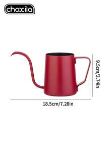 choxila 1pc Stainless Steel Pour Over Coffee Pot, 350ml, Red, Can Brew 1-2 Cups Of Coffee, Coffee Tool, Coffee Accessory, Pour Over Coffee Pot, Suitable For Home And Coffee Shop Use - Burgundy - View 6
