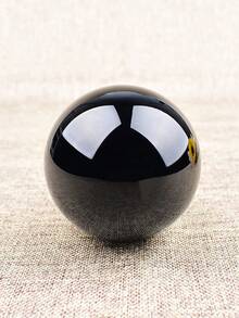 1 buah Bola Kristal Obsidian Alami dengan Dudukan, Dekorasi Meja, Batu Energi Penyembuhan Koleksi untuk Rumah, Hadiah Liburan - bola obsidian - View 4