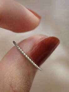 1件女款可疊戴圓珠耳環，S925純銀精緻珠寶禮物 - 可疊戴圓珠 - 查看 5