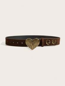 1pc Y2K Style Heart & Sun Sequin Patchwork Women's Belt, Suitable For All Seasons Accessories, Halloween, Music Festivals, Parties, Prom, Vacation, Valentine's Day - Pink Sequin Patchwork - View 2