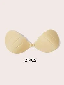 Lignisse Reusable Seashell Adhesive Bra, Strapless Backless Sticky Push Up Bra, Invisible No Show Self Adhesive Bra For Deep V Dress, Wedding & Party - Multicolor - View 17