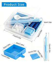 Diamond Painting Tool Set – Includes Transparent Storage Box, Precision Tweezers, Wax Pen, Tray, Bead Pickup Spoon – Suitable For Beginners And Advanced Craft Enthusiasts, Ideal For Art Projects And Home Decor - A - View 7