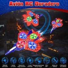 Drone Airplane Remote Control Toy For Kids With 360° Stunts And LED Lights - 1 - View 2