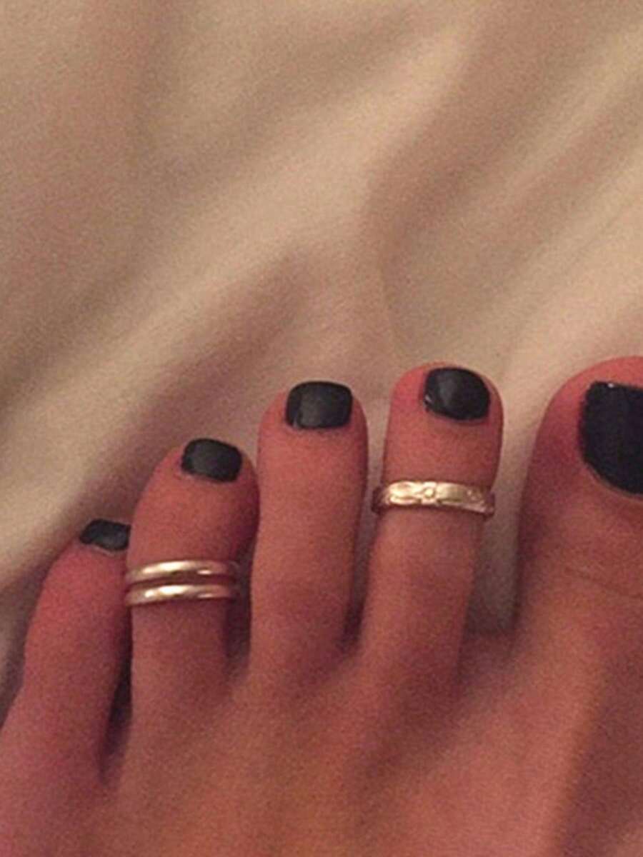 1pc Fashion Minimalist Adjustable Toe Ring, Suitable For Summer Beach Vacation Wear - Foot Ring - View 1