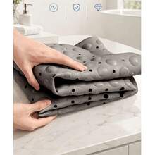 1pc Extra Long Non-Slip Bathtub Mat With Drainage Holes And Suction Cups, 40"X16" Extended Bathtub Mat, Soft Touch Machine Washable, Suitable For Home, Hotel And RV Travel, Multiple Colors Available (Style And Color Random) - Multicolor - View 7