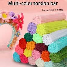 Multi-Color Chenille Stems DIY Craft Material Kit, Soft Bendable Plush Pipe Cleaners Creative Handmade Set, Suitable For Children's Crafts, Art Classes, Parent-Child DIY, Bouquet Weaving, Holiday Decorations, Gift Making, Party Decor And Creative Art Projects - Multicolor - View 10