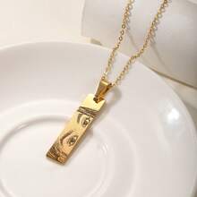個性化人眼造型吊墜項鍊，18K金客製化刻字珠寶，刻字眼睛項鍊，送給他/她的獨特禮物，母親節禮物 - 彩色 - 查看 4