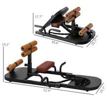 Foldable  Squat Machine, Hip Thrust Machine With Push Up Stand, Multipurpose Glute Workout Equipment-XY446133 - A91-381V00BK - View 3