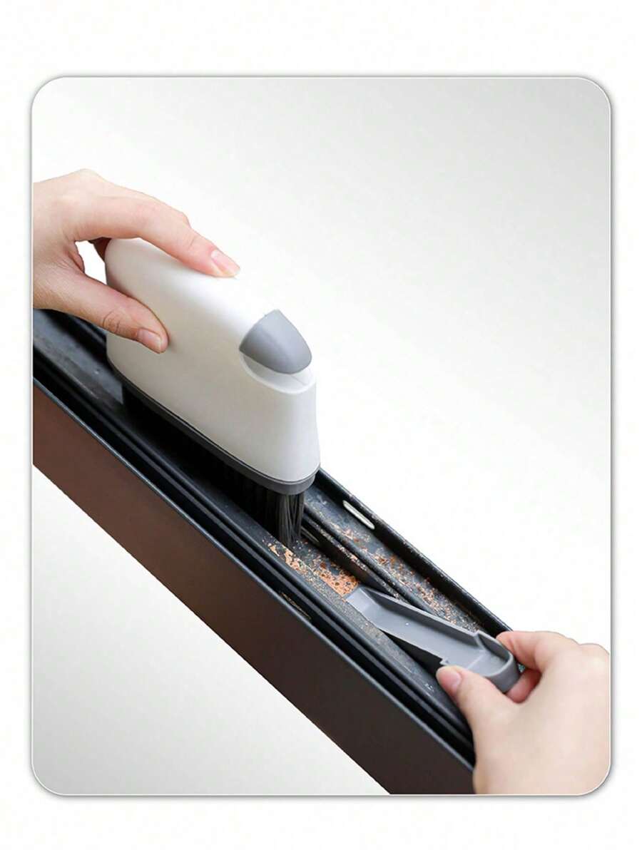 1pc Window Gap Cleaning Brush, Suitable For Door Track, Window Track, Window Frame, Window Slot Small Gap Cleaning Brush, Kitchen Cleaning Tool