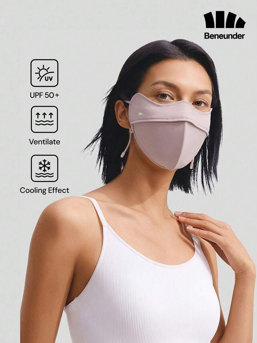 BENEUNDER 3D Eye Corner Coverage Sun Mask – Model AL332 - Dusty Pink - View 1