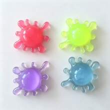 Water Splash Shaped TPR Squeeze Ball, Flexible Stretchable Sensory Toy For Stress And Anxiety Relief, Random Color - 彩色 - 查看 1