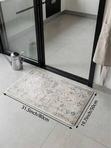 Living Room Rug, Light Gray Vintage, Large Size Soft. Suitable For Kitchen, Dining Room, Bedroom, Living Room, Indoor/Outdoor, Office, Hallway, Anti-Slip Door Mat, Corridor, Study. Faux Cashmere Holiday Decor Rug. - Apricot - View 17