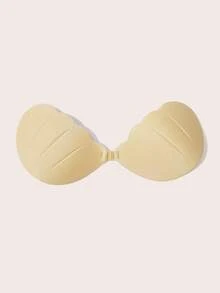 Lignisse Reusable Seashell Adhesive Bra, Strapless Backless Sticky Push Up Bra, Invisible No Show Self Adhesive Bra For Deep V Dress, Wedding & Party - Multicolor - View 8