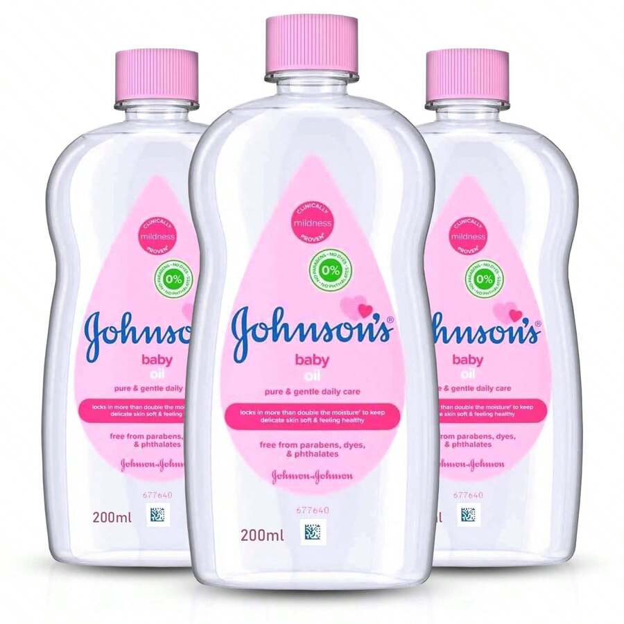 Johnson's Johnsons Baby Oil 200ml - Pack Of 3 - 柑橘 - 查看 1