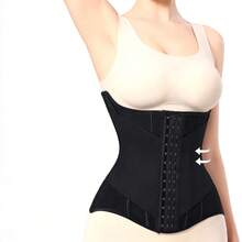 1pc Women's Tight Waist Trainer Corset, Original Colombian Waist Cincher, Abdominal Compression Shaping Corset - Black - View 5