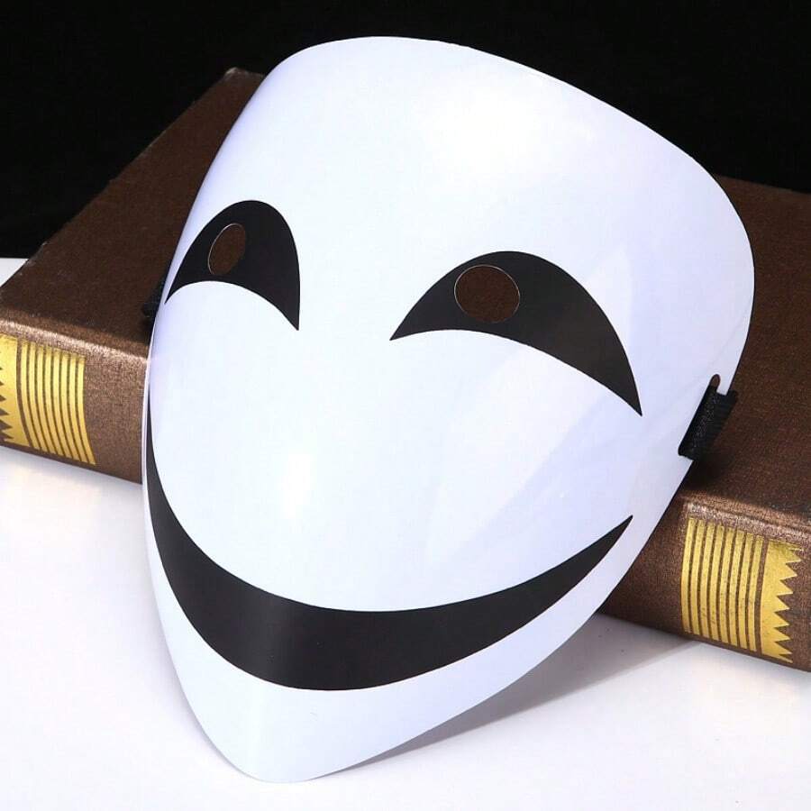 1pc Horror Mask, Holiday Full Face Mask, Masquerade Party Scary Funny Mask - Multicolor - View 1
