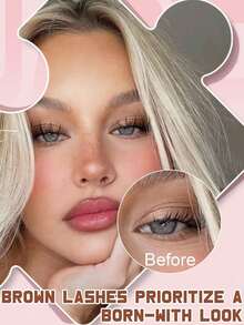 200pcs Self-Adhesive D-Curl Fluffy 8-16mm Mixed Individual DIY Lash Extensions Glue-Free Cluster Lashes Natural Thin Cartoon Lashes Makeup Tool Gift For Women Girls Weekly Lashes - D - View 5