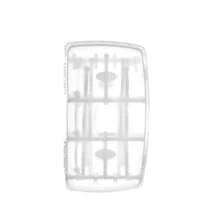 Estante plegable para secar biberones, estante portátil a prueba de polvo con cubierta, soporte para secar biberones, caja de almacenamiento plegable para drenaje. - Azul oscuro - Ver 10