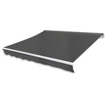 vidaXL Store banne à bras articulés à commande manuelle, 300 cm, anthracite. Pour plus de détails, veuillez consulter la section ci-dessous. Ce produit convient aux balcons, jardins, abords de piscine et peut également servir d'élément décoratif pour votre maison. - Multicolore - Voir 1