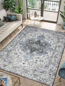 1 tấm thảm kiểu Ba Tư cổ điển, màu đỏ Bohemian Morocco, chất liệu polyester thoải mái, hình chữ nhật màu hồng, dễ bảo quản, có thể giặt được, thích hợp cho phòng khách, hành lang, đầu giường, phòng sinh hoạt, phòng ngủ, trang trí nhà cửa. - Nhiều màu - Xem 23