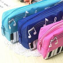 3pcs Rectangular Single-Layer Piano Keyboard Pattern Pencil Case, Fun And Practical, Music Lovers, Highly Attractive High-Quality Durable, Large Capacity, Zipper Closure, Convenient, Lightweight And Portable, Office Supplies, Student Stationery Rewards, Back To School School Learning Accessories, Learning Supplies Gifts. - Multicolor - View 4