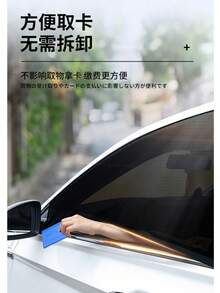 1 SET Car Sunshade, Essential Sun Protection Window Film, Mosquito Net, Heat Insulation & UV Protection Car Window Film, Car Summer Mosquito Net, Ventilation & Pollen Protection, Car Window Breathable Mesh, Side Window Sunshade, Anti-Insect & UV Protection, Suitable For Most Vehicles (Mainly For Mosquito Protection, Sunshade Effect Is Average), Suitable For Sedans And SUVs. Car Sunshade, Car Accessories, Holiday And Birthday Gift. - A - View 6