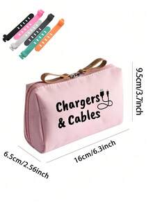 Borsa portatile per cavi dati con motivo, borsa per il trucco, borsa per la cura della pelle, articoli essenziali da viaggio, forniture per il dormitorio, regalo per la sposa, regalo per la mamma, regalo di compleanno, regalo per amici e insegnanti, contenitore per il bagno, contenitore per gioielli, borsa per rossetti e cosmetici, comoda da trasportare quotidianamente/all'aperto/in viaggio, organizer per cavi dati, essenziale per i viaggiatori frequenti, borsa portatile, borsa portatile (disponibile in più colori), regalo per l'insegnante, stagione del ritorno a scuola, stagione della laurea, ritorno a scuola - Multicolore - Visualizzare 10