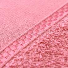Kit Of 3 Russian Point Embroidery Face Towels 100% Cotton - 乾枯玫瑰色 - 查看 2
