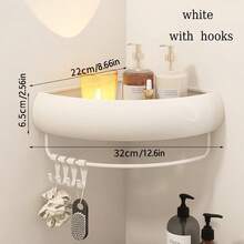 1pc Minimalist Aluminum Triangular Bathroom Storage Rack, Drill-Free Wall-Mounted Triangle Shelf, Available In 2 Colors. Bathroom Drainage Basket, Sink/Vanity Storage Rack, Multi-Functional Space-Saving Accessory. - Multicolor - View 16